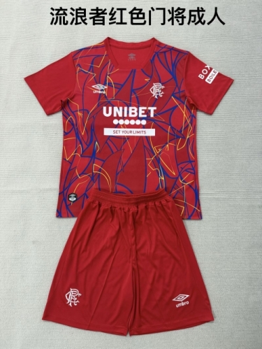2026/27 Rangers Goalkeeper Red Soccer Uniform-208