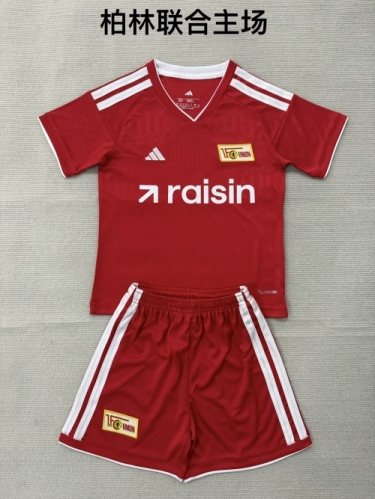 Kids 2026/27 Union Berlin Home Red Kids/Youth Soccer Uniform-208