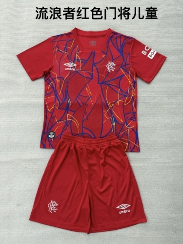 Kids 2026/27 Rangers Goalkeeper Red Kids/Youth Soccer Uniform-208