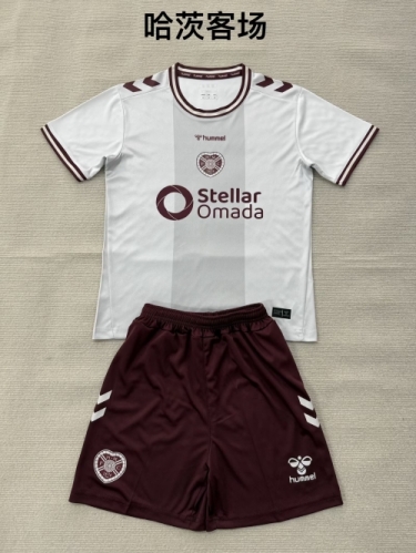 Kids 2026/27 Heart of Midlothian Away White Kids/Youth Soccer Uniform-208