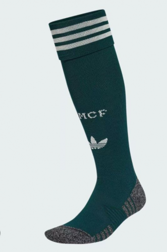 Kids/Adult 2026/27 Real Madrid Away Green Thailand Soccer Socks