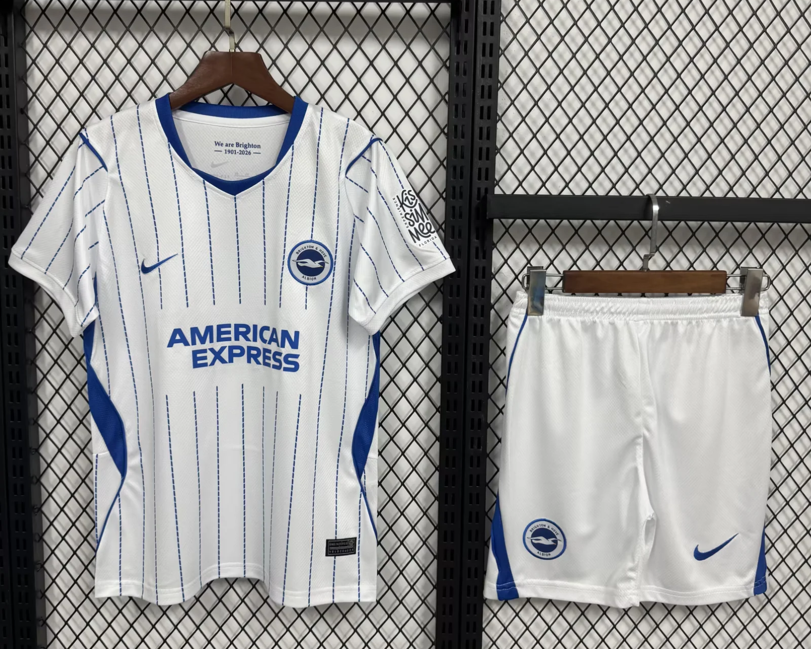 Kids 2026/27 Brighton & Hove Albion Away White Kids/Youth Soccer Uniform-530/40
