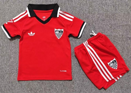 Kids 2026/27 Sevilla FC Away Red Kids/Youth Soccer Uniform-1040
