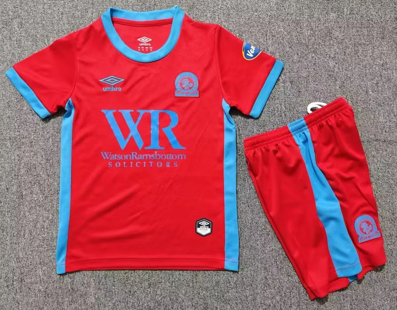 Kids 2026/27 Blackburn Rovers Away Red Kids/Youth Soccer Uniform-1040