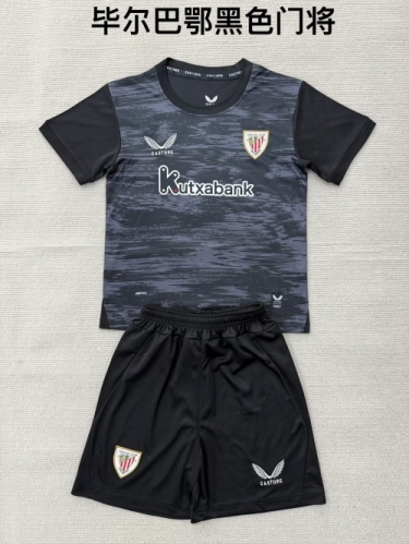 2026/27 Athletic Bilbao Goalkeeper Black Soccer Uniform-208
