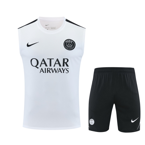 2026/27 Paris SG White Thailand Soccer Training Vest Suit-418