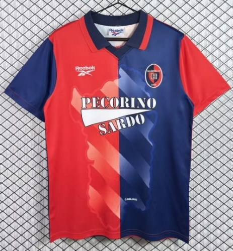 96/97 Retro Version Cagliari Calcio Home Red & Blue Thailand Soccer Jersey AAA-503