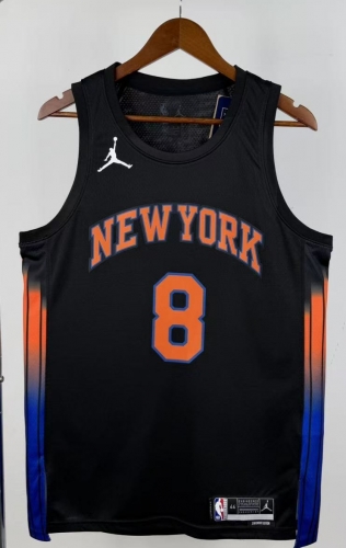 2026 Season Limied Version NBA New York Knicks Black #8 Jersey-311