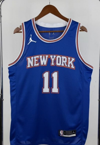 2021 Season Limied Version NBA New York Knicks Blue #11 Jersey-311