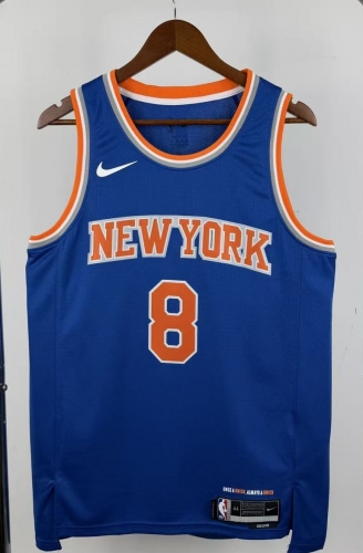 2023 Season Limied Version NBA New York Knicks Blue #8 Jersey-311