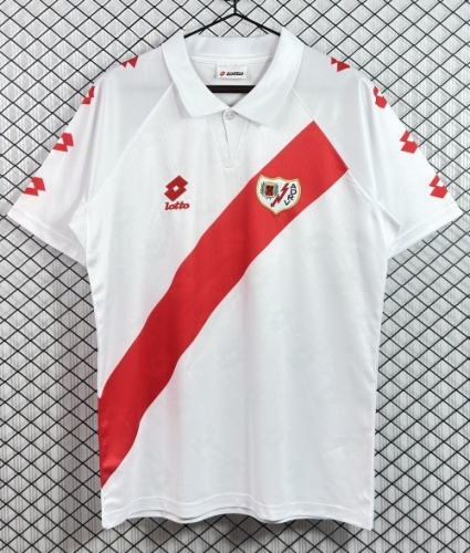 91/94 Retro Version Rayo Vallecano Home White Thailand Soccer Jersey AAA-503
