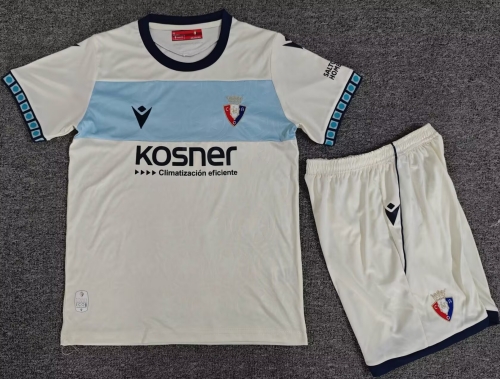Kids 2026/27 CA Osasuna Away White Kids/Youth Soccer Uniform-1040