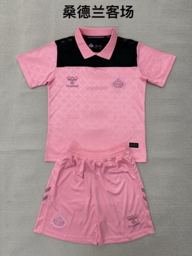 Kids 2026/27 Sunderland Away Pink Kids/Youth Soccer Uniform-208/1040