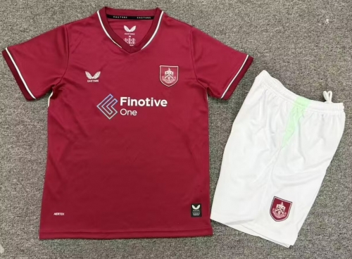 Kids 2026/27 Burnley Home Red Kids/Youth Soccer Uniform-1040