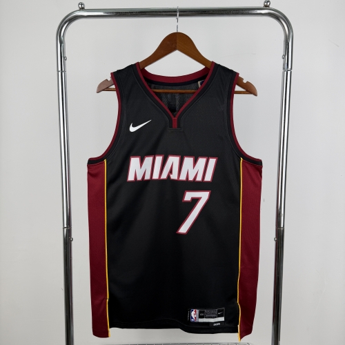 2023 Season Miami Heat NBA Black #7 Jersey-311