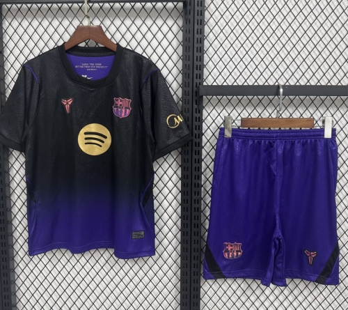 Kids 2026/27 Barcelona Away Purple & Gray Kids/Youth Soccer Uniform-507/530/522