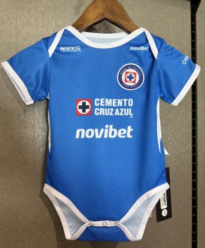 (Size 9-12) 2026/27 Cruz Azul Home Blue Baby Soccer Uniform-308