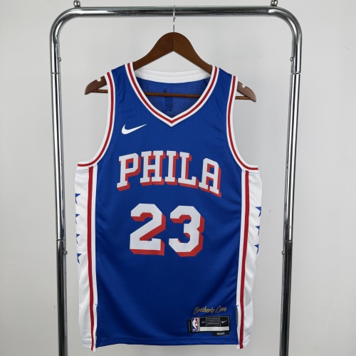 2023 Season NBA Philadelphia 76ers Blue #23 (James) Jersey-311