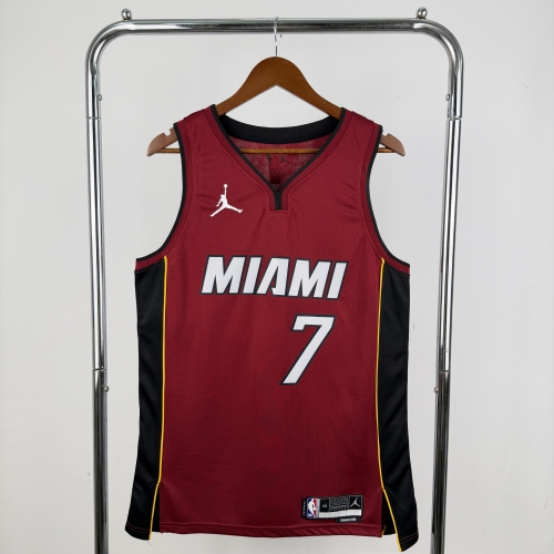 2023 Season Miami Heat NBA Red #7 Jersey-311