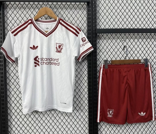 Kids 2026/27 Liverpool Away White Kids/Youth Thailand Soccer Uniform-BL/522/530