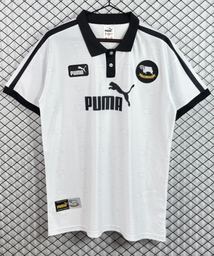 97/99 Retro Version Derby County FC Home White Thailand Soccer Jersey AAA-503