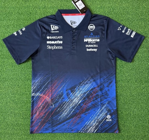 2026 #F1 Williams Black & Blue Formula One Racing Shirts-320
