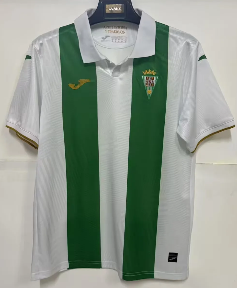 2026/27 Cordoba CF Home White & Green Thailand Soccer Jersey AAA-95/1116
