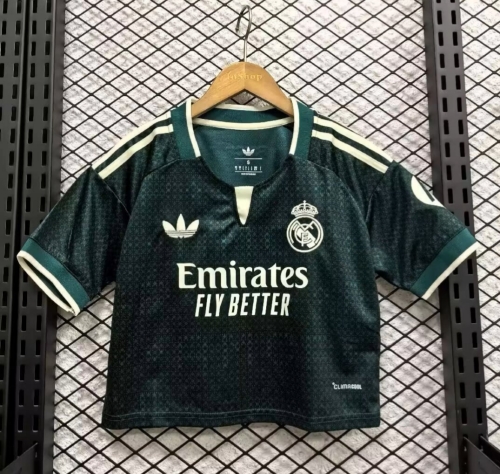 2026/27 Real Madrid Away Green Female Thailand Soccer Short Style Jersey-308