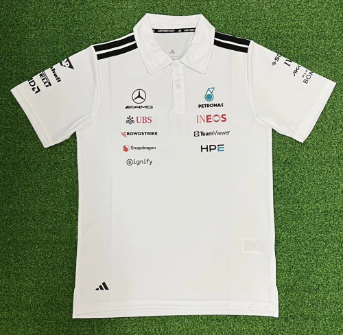 2026 #F1 Mercedes Benz White Formula One Racing Shirts-320