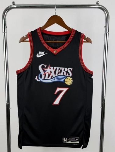 2026 Season Retro NBA Philadelphia 76ers Black #7 Jersey-311