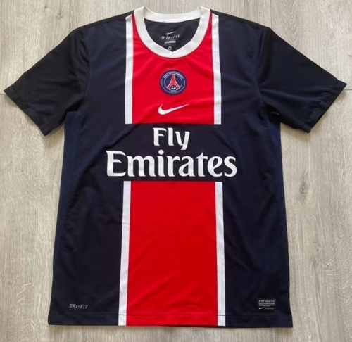11/12 Retro Version Paris SG Home Red & Blue Soccer Thailand Jersey AAA-1041