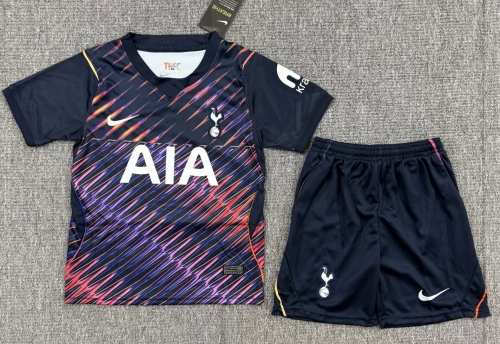 Kids 2026/27 Tottenham Hotspur Away Red & Black Kids/Youth Soccer Uniform-A/530/522