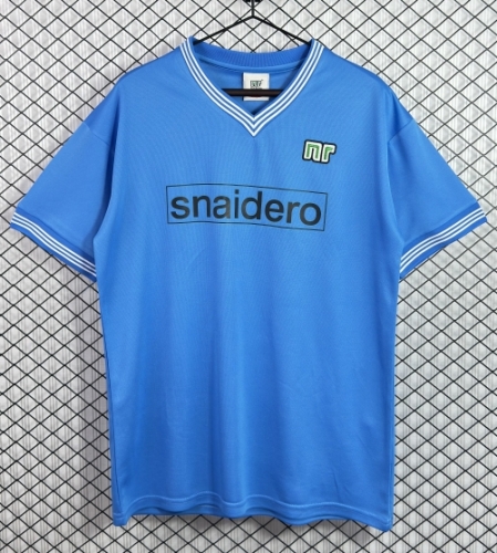 81/82 Retro Version Napoli Home Blue Thailand Soccer Jersey AAA-503