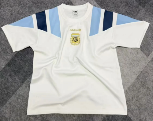 2026/27 Argentina White Thickened Casual T-Shirts-47