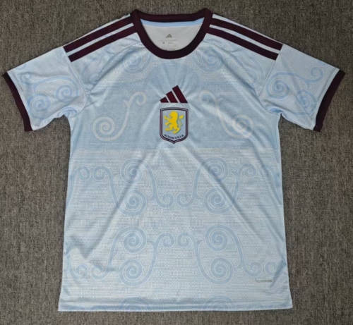 2026/27 Aston Villa 2nd Away Light Blue Thailand Soccer Jersey AAA-BL