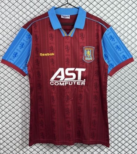 95/96 Retro Version Aston Villa Home Red Thailand Soccer Jersey AAA-503