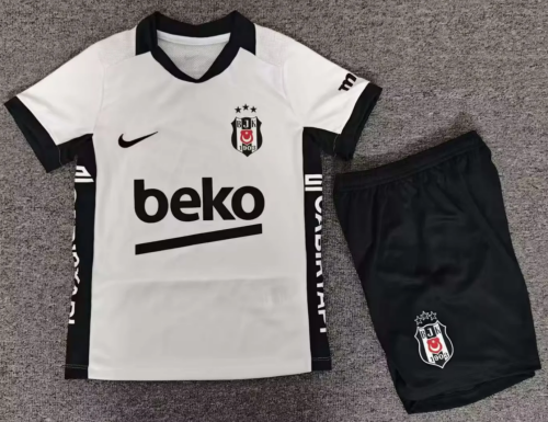 Kids 2026/27 Beşiktaş Home White Kids/Youth Soccer Uniform-1040