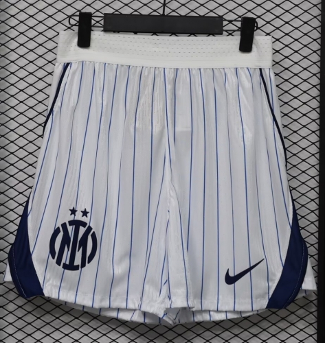 Player Version 2026/27 Inter Milan Away White Thailand Soccer Shorts-888