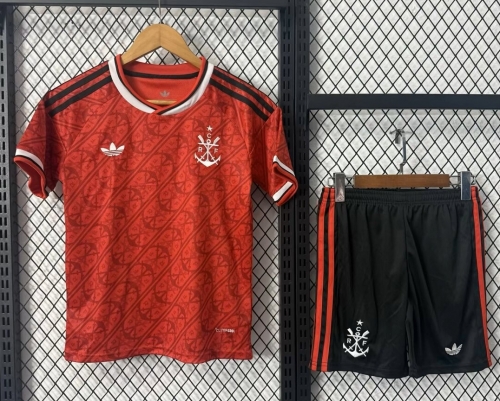 Kids 2026/27 Flamengo 2nd Away Red Kids/Youth Soccer Uniform-530