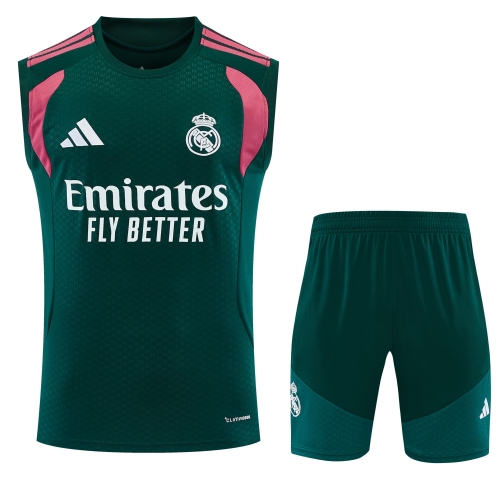 2026/27 Real Madrid Green Thailand Soccer Training Vest Set-418