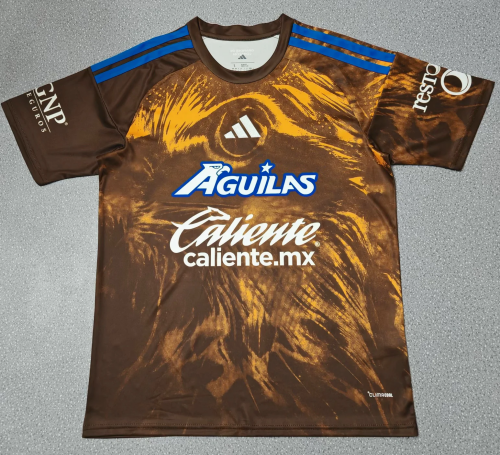 2026/27 Club América Brown Thailand Soccer Pre-Game Jersey AAA-47