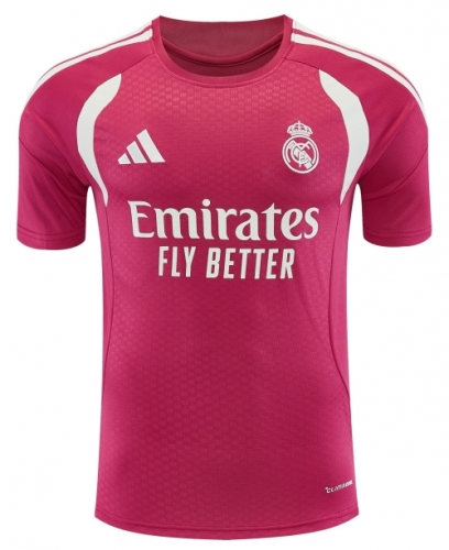 2026/27 Real Madrid Rose Red Thailand Soccer Training Jerseys-418