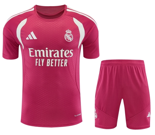 2026/27 Real Madrid Rose Red Thailand Soccer Training Jerseys Uniform-418