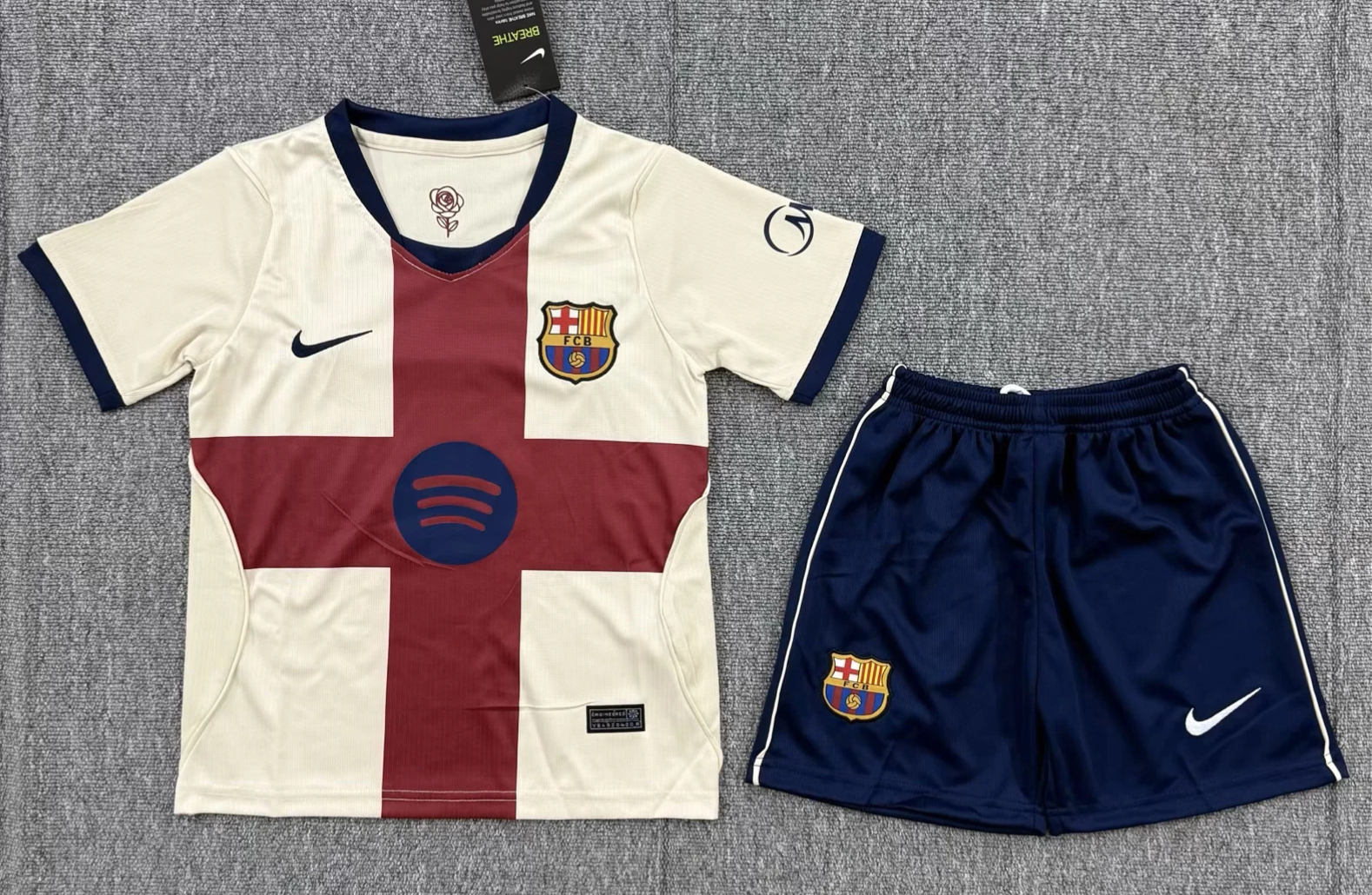 Kids 2026/27 Barcelona 3nd Away Yellow Kids/Youth Soccer Uniform-507/A/522