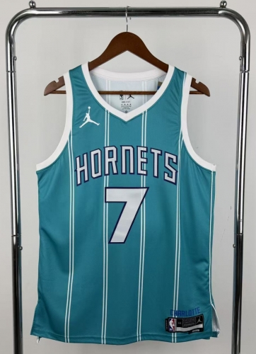 NBA Charlotte Hornets Away Blue #7 Jersey-311