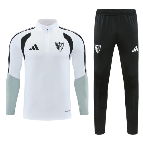 2026/27 Sevilla FC White Soccer Tracksuit Uniform-2A