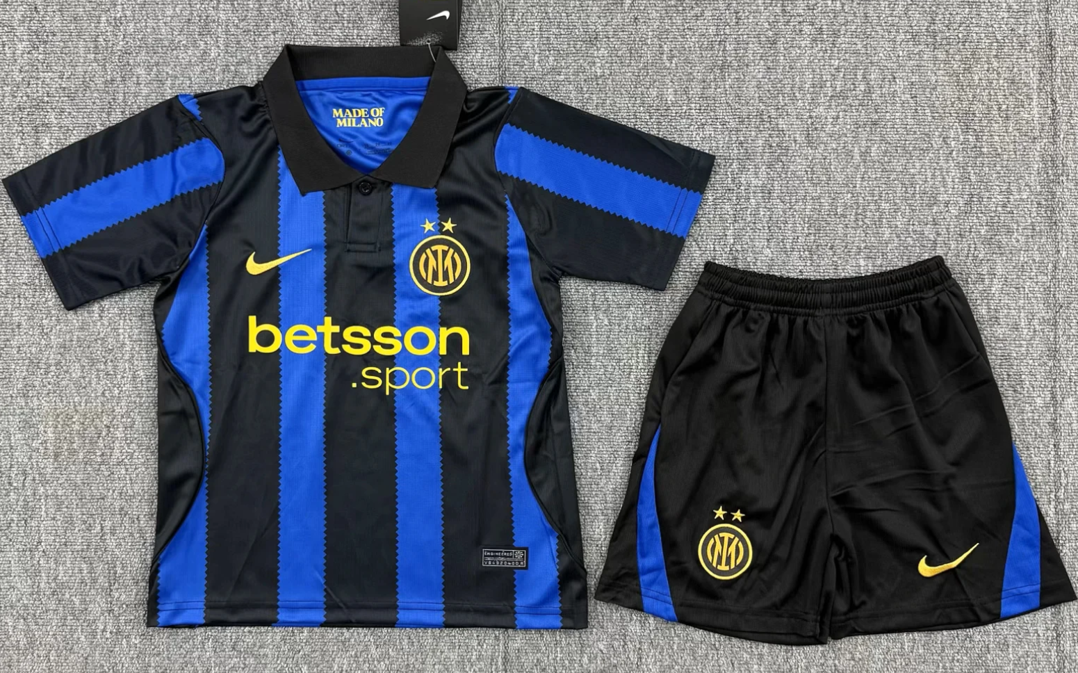 Kids 2026/27 Inter Milan Home Black and Bule Kids/Youth Soccer Uniform-812/522