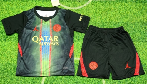 Kids 2026/27 Paris SG Away Black Kids/Youth Soccer Uniform-507