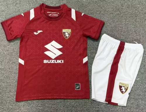 Kids 2026/27 Torino FC Home Red Kids/Youth Soccer Uniform-1040