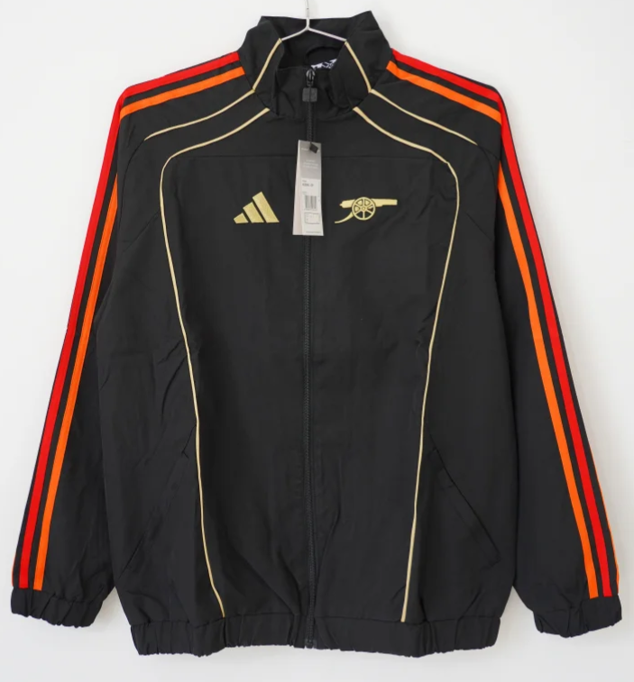 2026/27 Arsenal Black Windbreaker Hoodies Top-XH/66